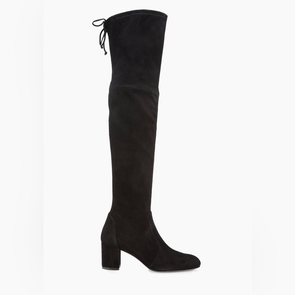 Stuart Weitzman Highland 120mm Black Suede Thigh High Boots ✨BRAND NEW✨